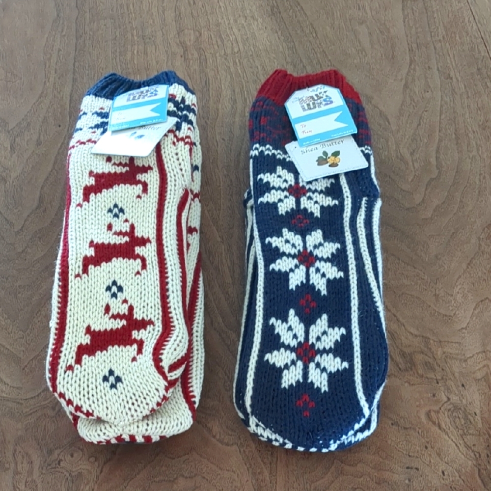 Muk Luks Slipper Socks - 2 Pairs